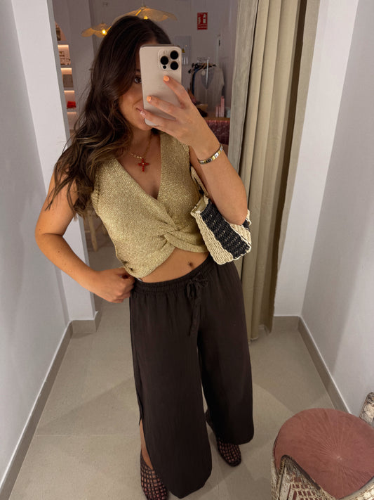 TOP NUDO ORO
