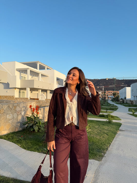 CHAQUETA ANTELINA CHOCOLATE