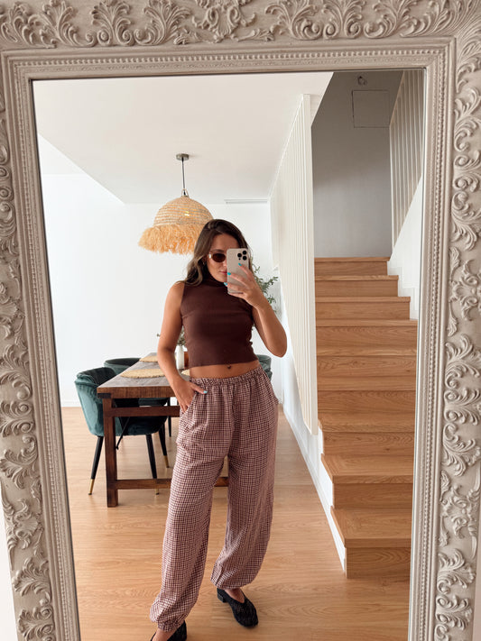 PANTALÓN VICHY PUÑO