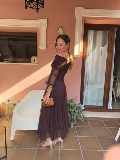 VESTIDO VIRGINIA MARRÓN