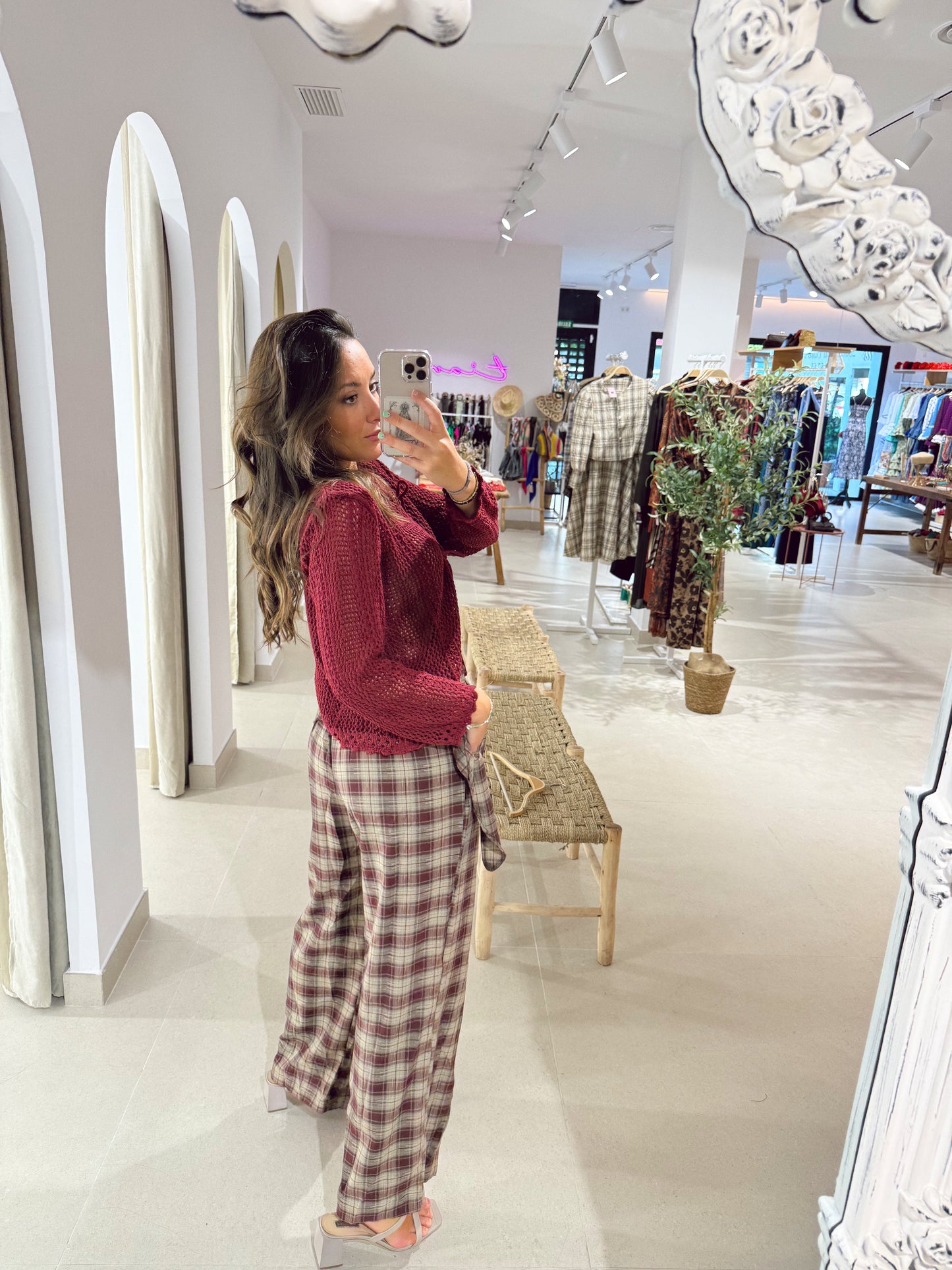 PANTALÓN PAÑUELO CUADROS