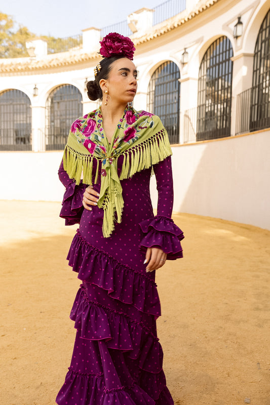 VESTIDO CARMEN Buganvilla/rosa