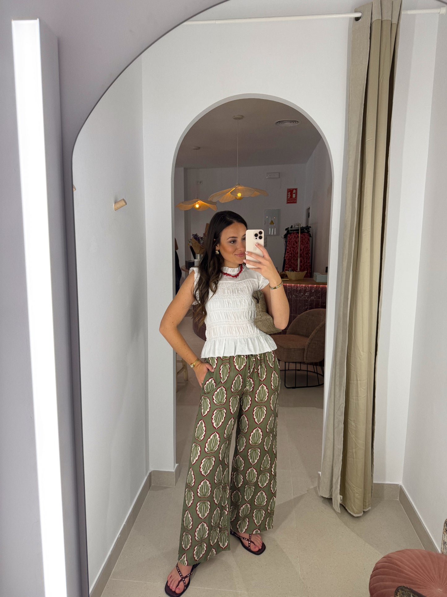 PANTALÓN LINO ESTAMPADO