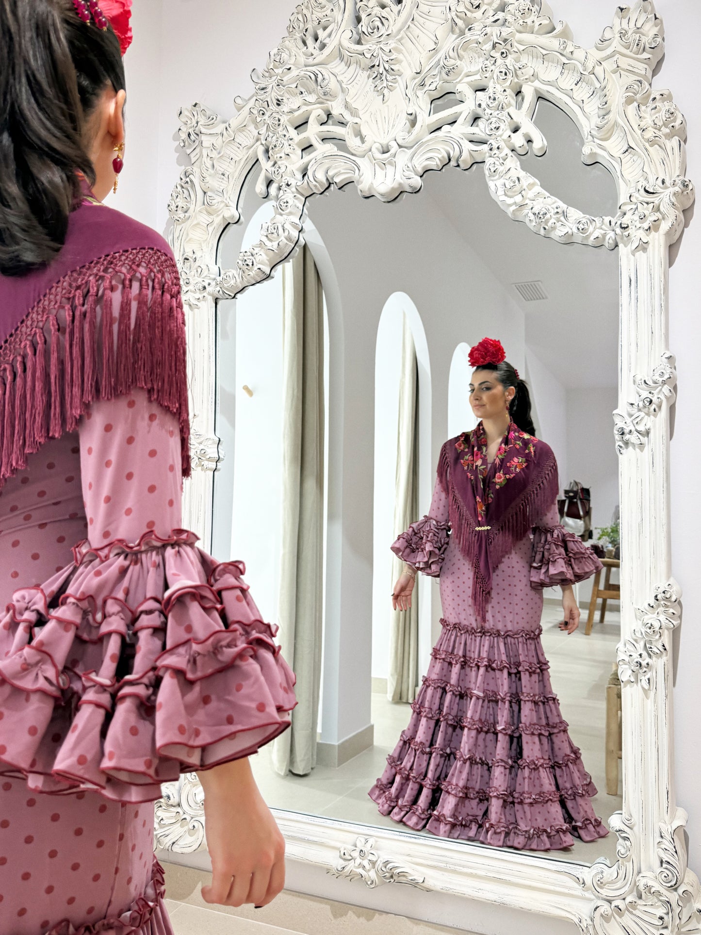 VESTIDO FLAMENCA CECILIA LUNARES (ELEGIR COLOR)