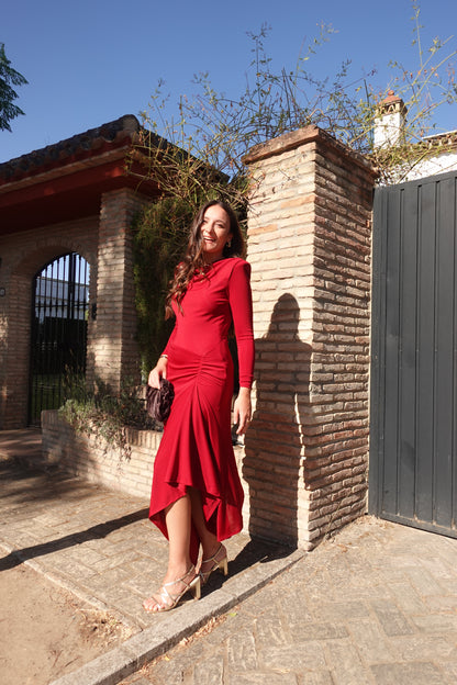 VESTIDO LETICIA GUINDA