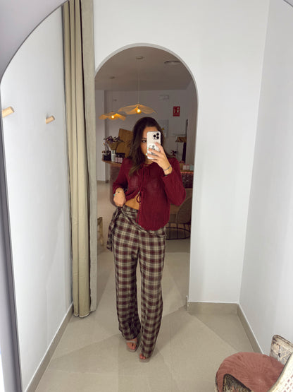 PANTALÓN PAÑUELO CUADROS