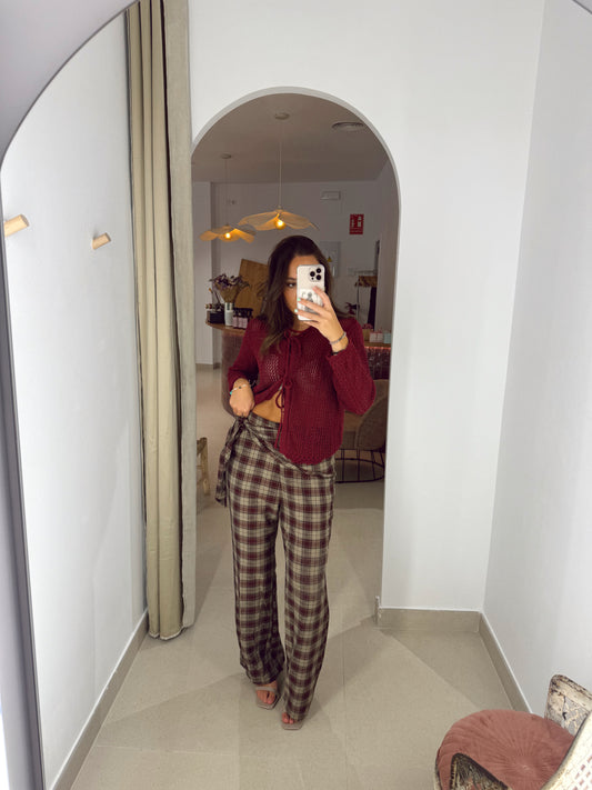 PANTALÓN PAÑUELO CUADROS