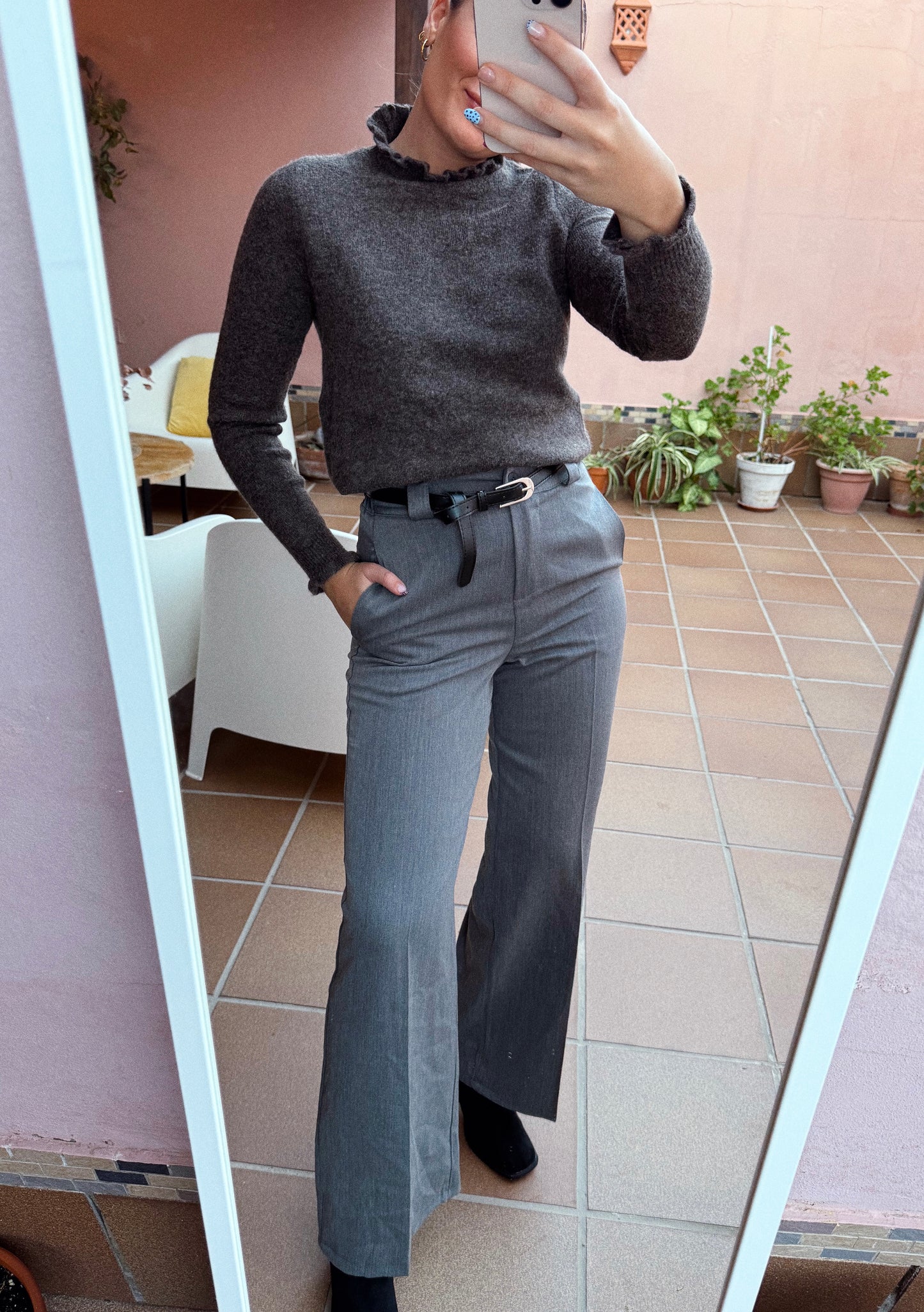 PANTALÓN VESTIR TECTO GRIS