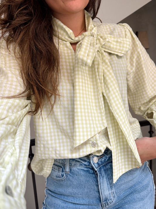 BLUSA ALBA VICHY AMARILLO