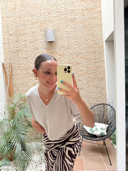 TOP BRILLI ABOTONADO