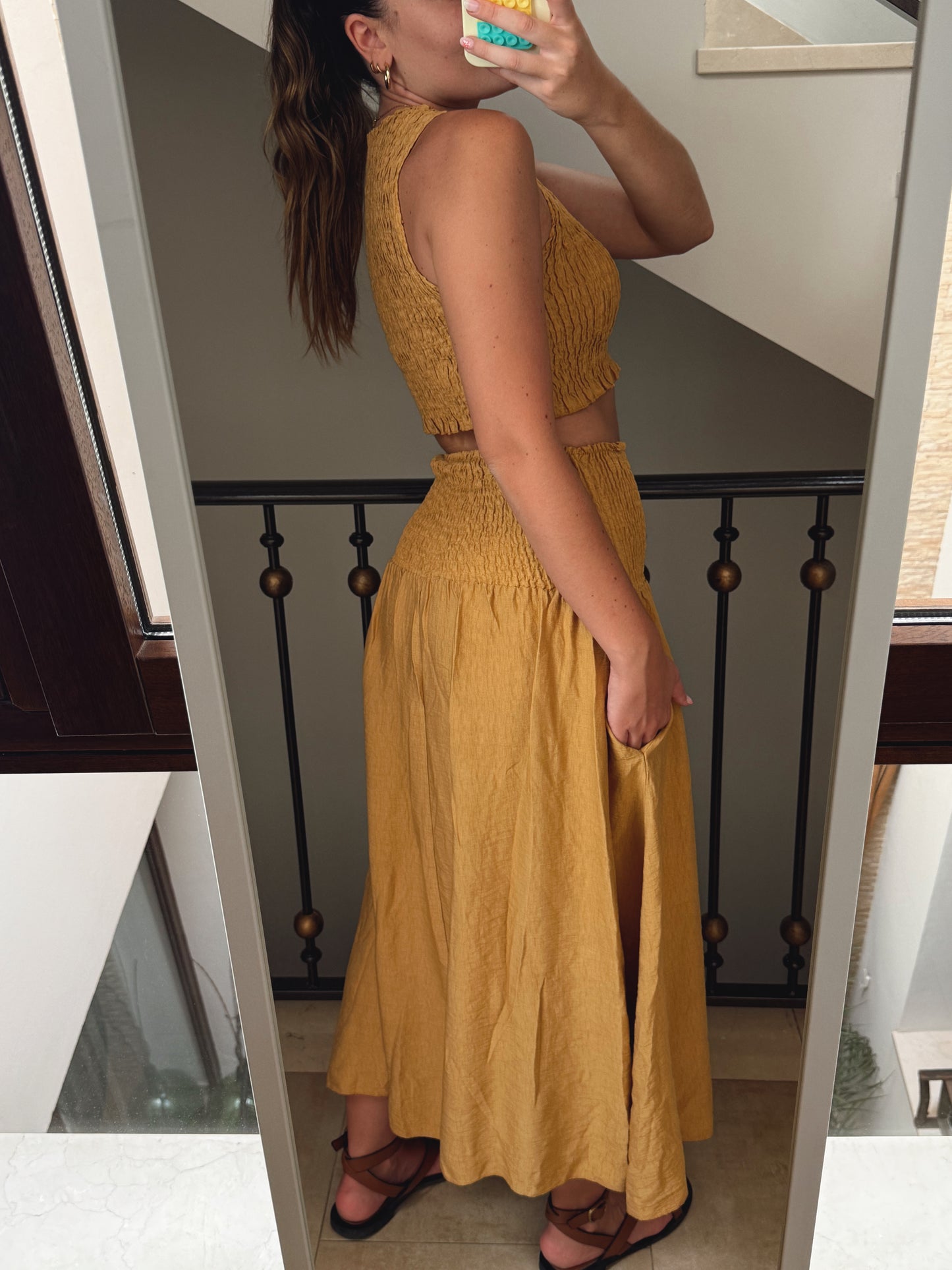 CONJUNTO TINA MOSTAZA