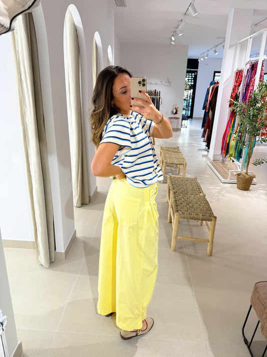 PANTALÓN BARREL AMARILLO
