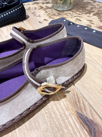 MERCEDITAS BICOLOR MARRÓN