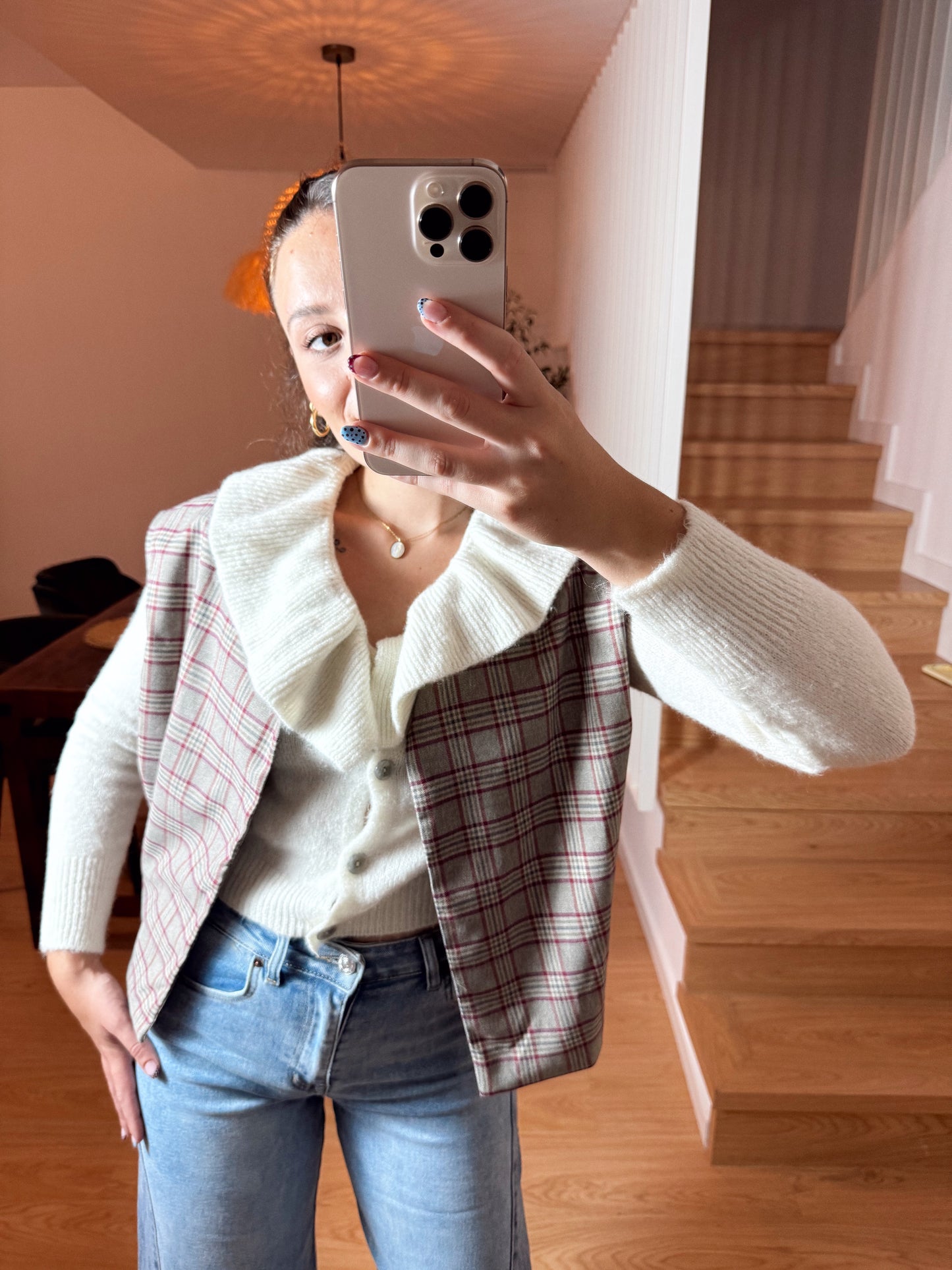 CHALECO BOMBER CUADROS