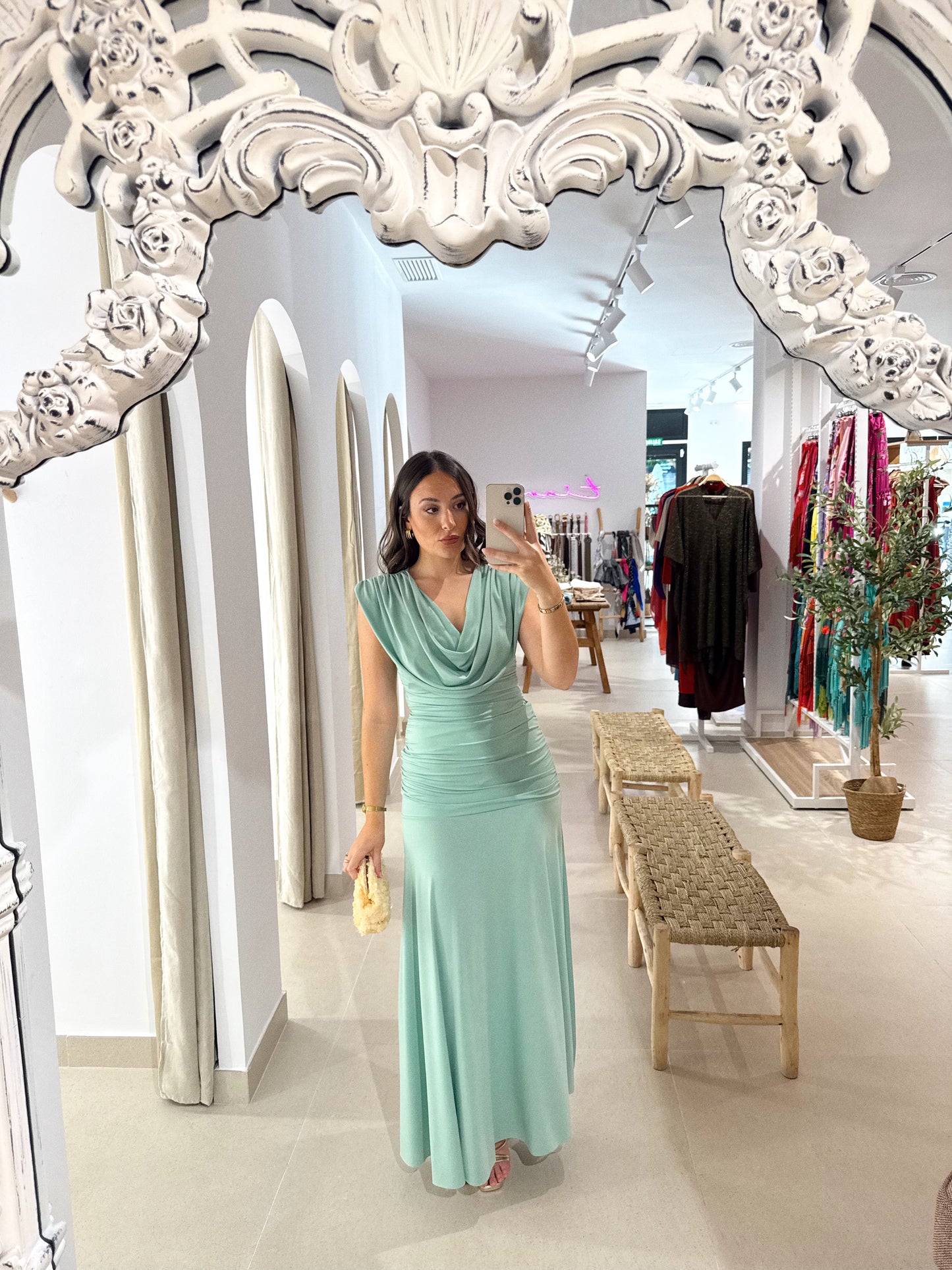 VESTIDO ERIS VERDE AGUA