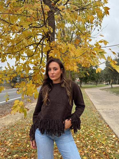 JERSEY FLECOS MARRÓN