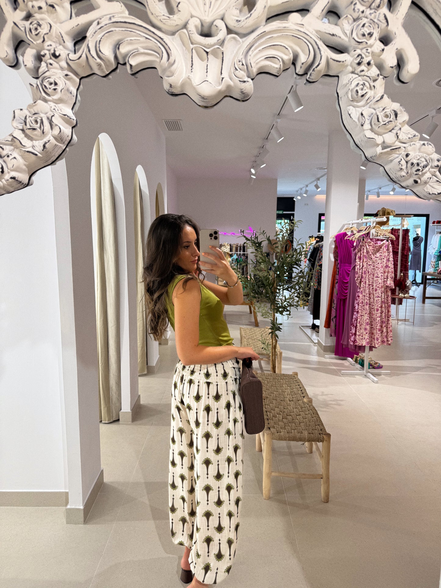 PANTALÓN YAIZA ESTAMPADO VERDE