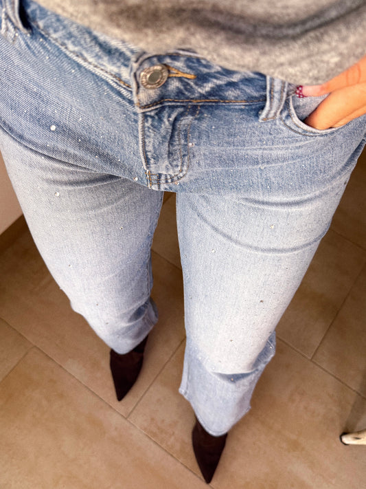 JEANS RECTOS BRILLITOS