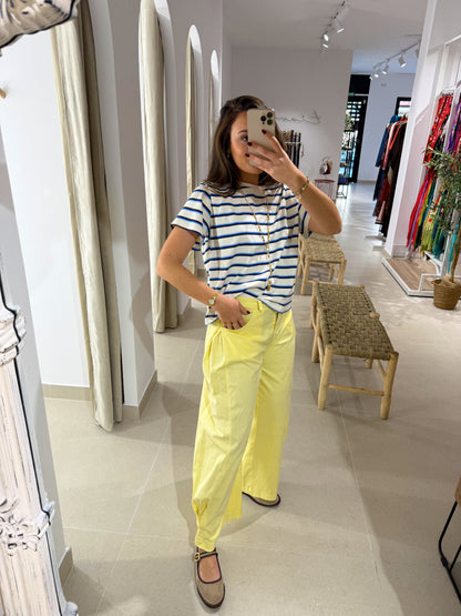 PANTALÓN BARREL AMARILLO