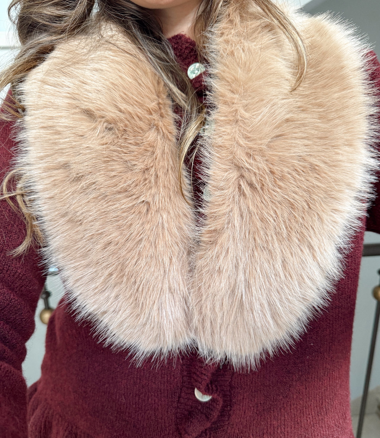 CUELLO PELOS SINTÉTICO CAMEL