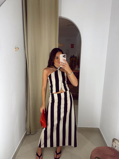 CONJUNTO VERA NEGRO/BEIGE
