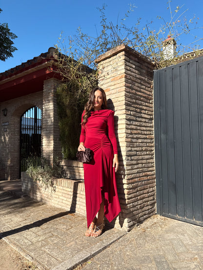 VESTIDO LETICIA GUINDA