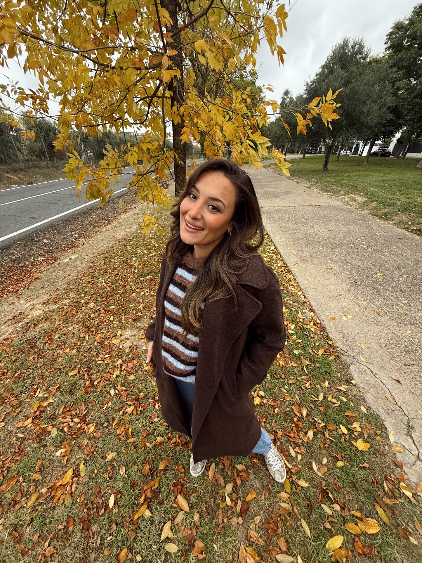 ABRIGO PAÑO MARRÓN LEONORA