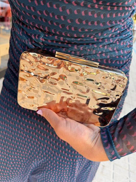 BOLSO RÍGIDO DORADO