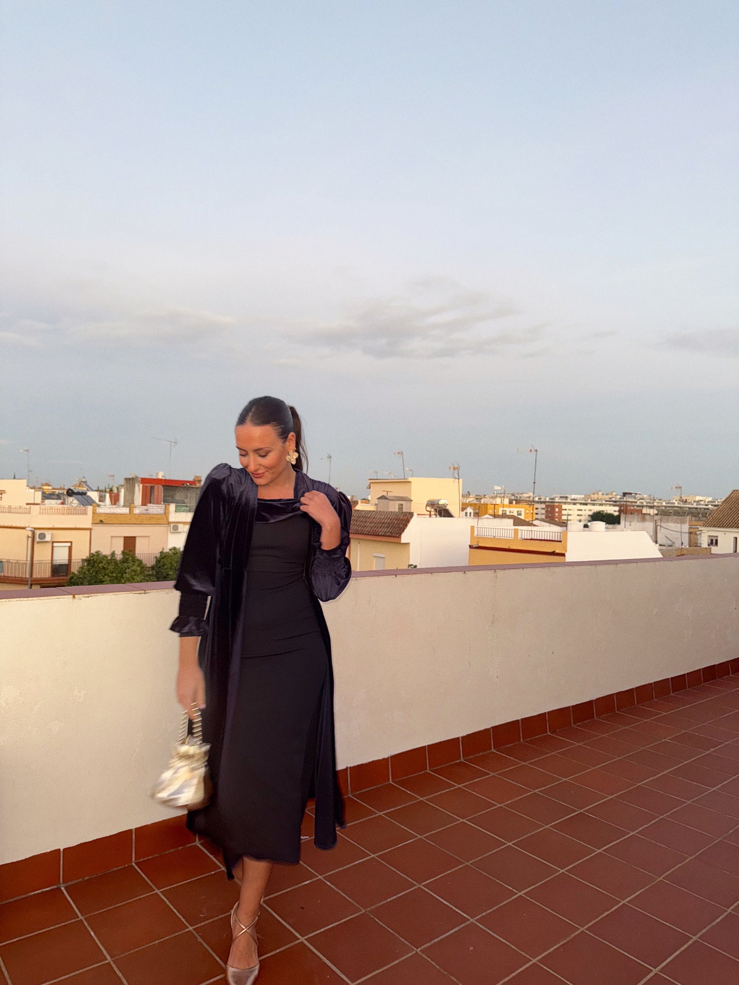 KAFTANE TERCIOPELO AZUL MARINO