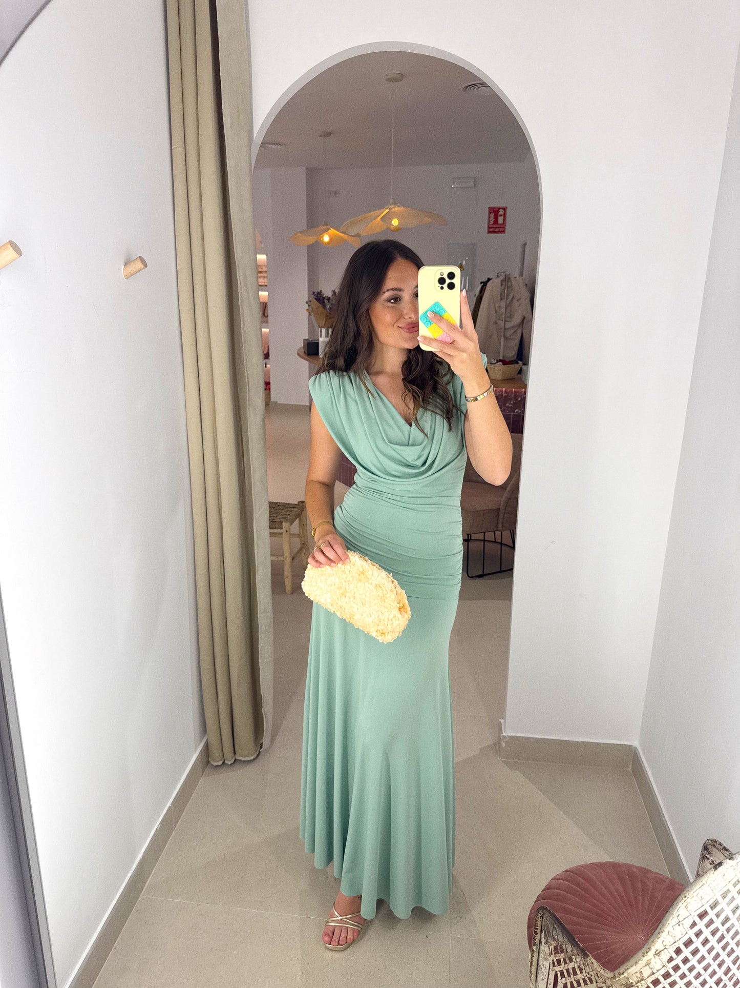 VESTIDO ERIS VERDE AGUA