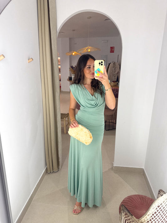VESTIDO ERIS VERDE AGUA