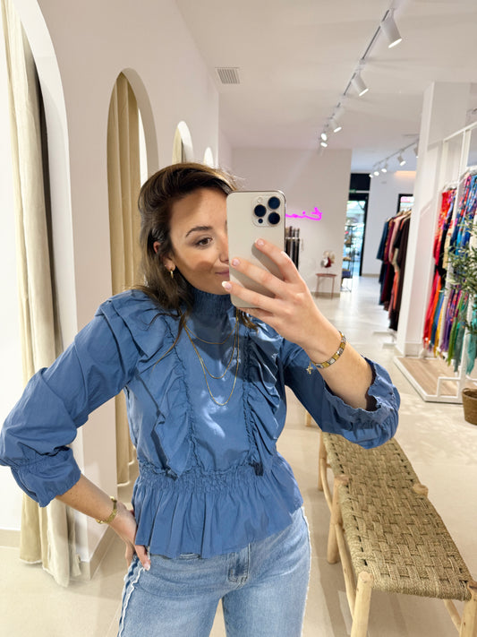 BLUSA MARÍA AZUL