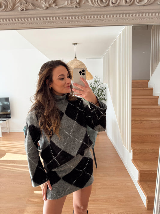 CONJUNTO LANA ROMBO pre-venta