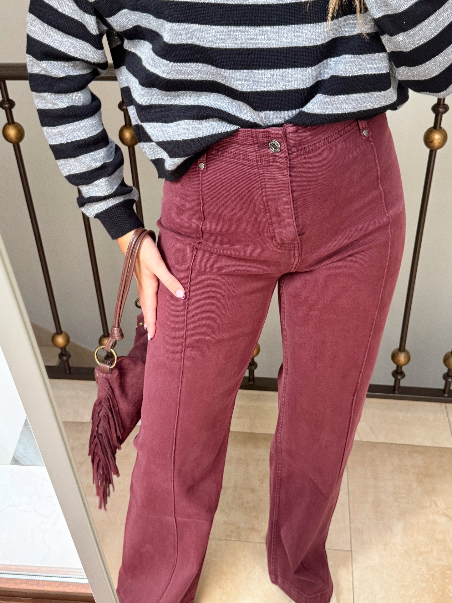 JEANS LINE BERENJENA