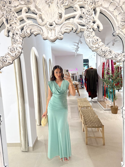 VESTIDO ERIS VERDE AGUA