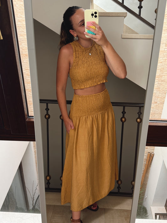 CONJUNTO TINA MOSTAZA
