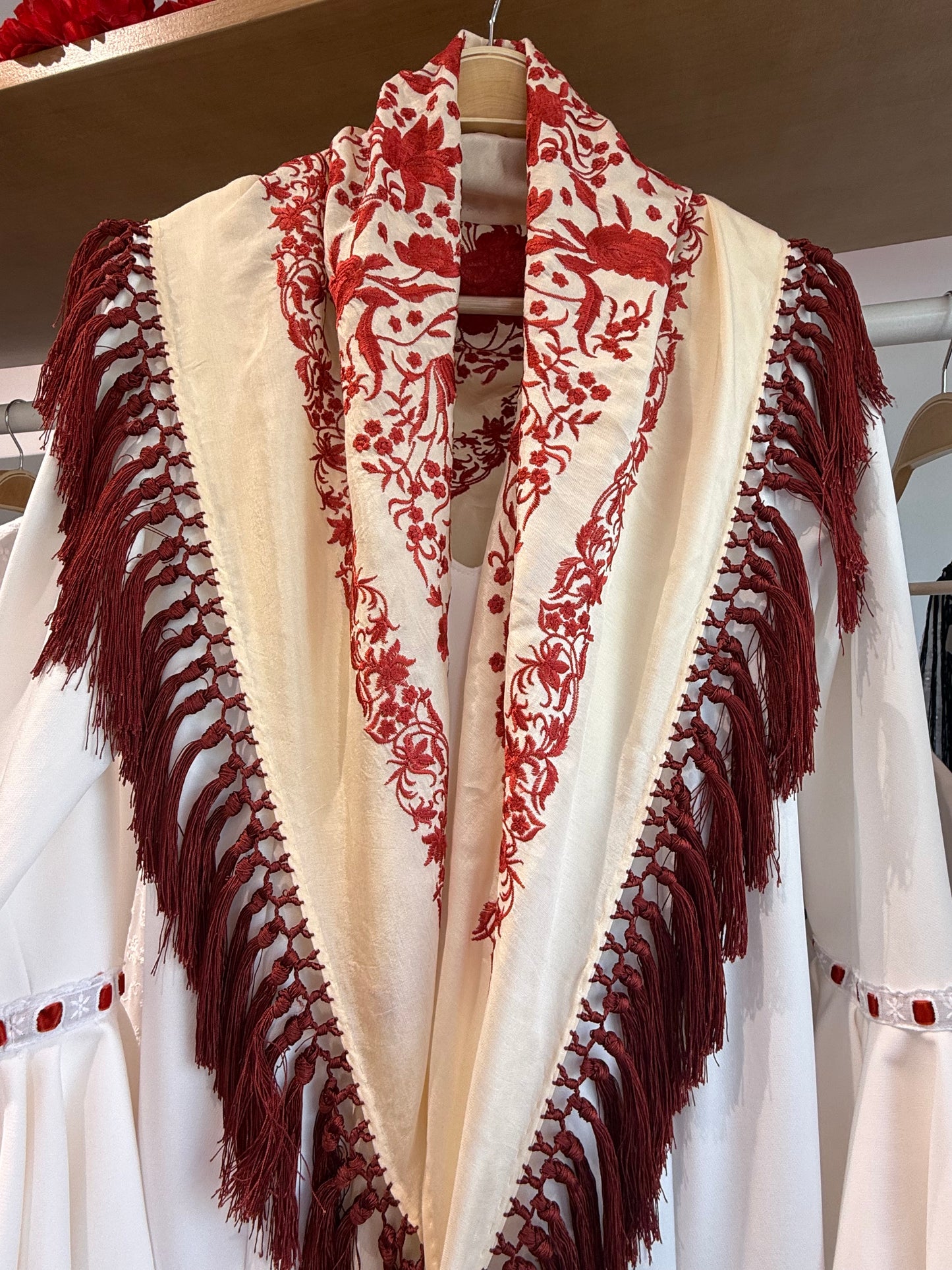 MANTONCILLO BICOLOR TEJA / BEIGE