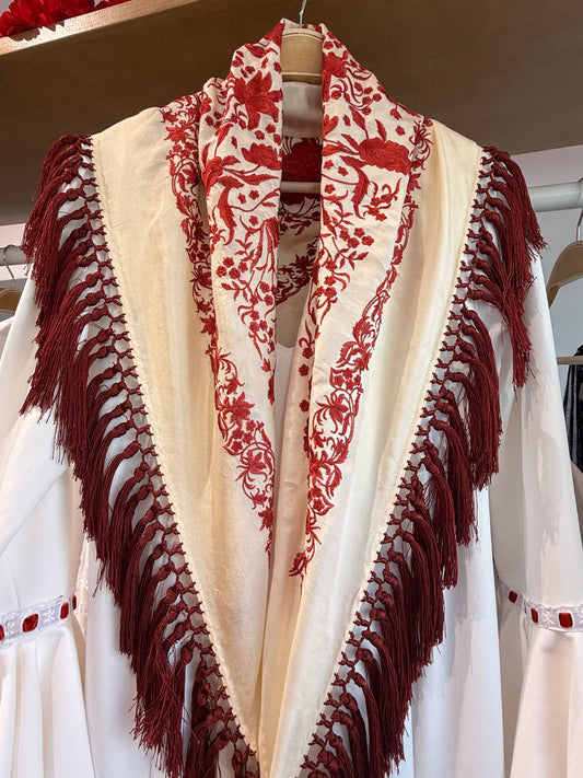 MANTONCILLO BICOLOR TEJA / BEIGE