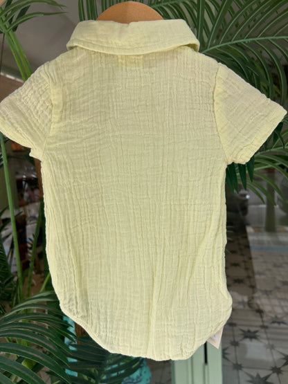 Pelele bambula amarillo