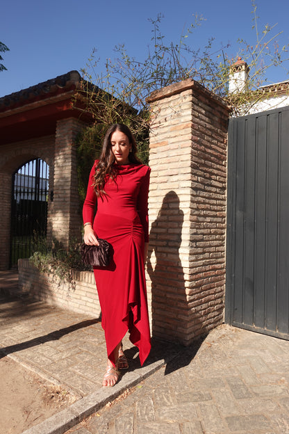 VESTIDO LETICIA GUINDA