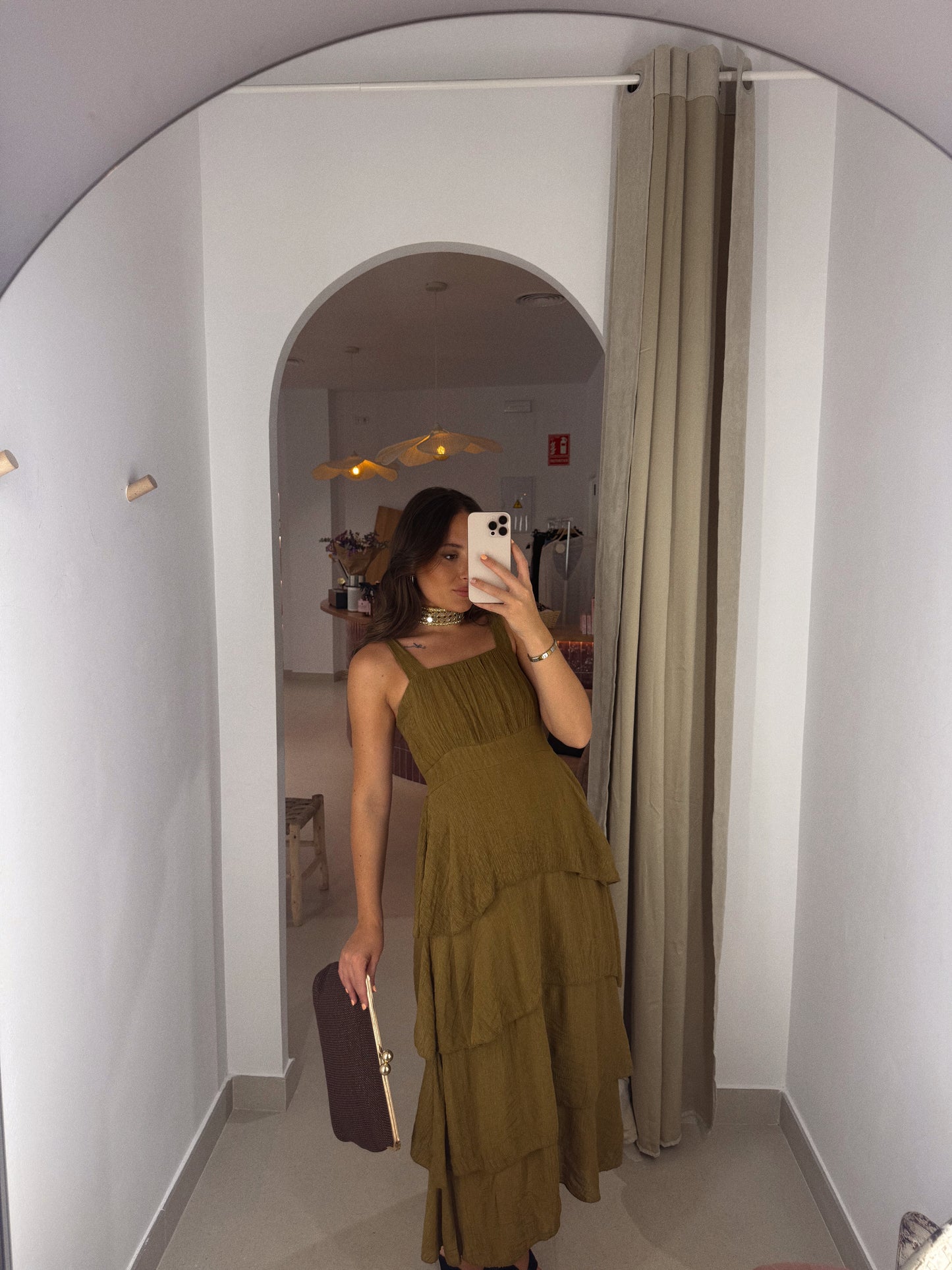 VESTIDO SAONA VERDE OLIVA