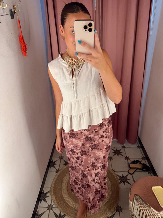 BLUSA BEIGE VOLANTITOS