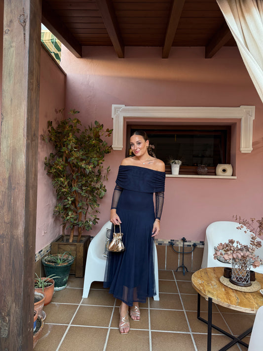 VESTIDO VIRGINIA MARINO