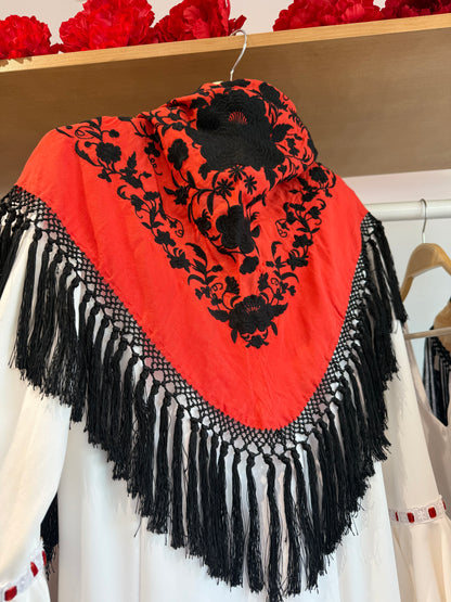 MANTONCILLO BICOLOR NARANJA CALDERA/ NEGRO