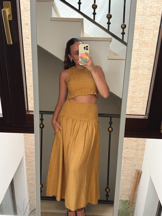 CONJUNTO TINA MOSTAZA