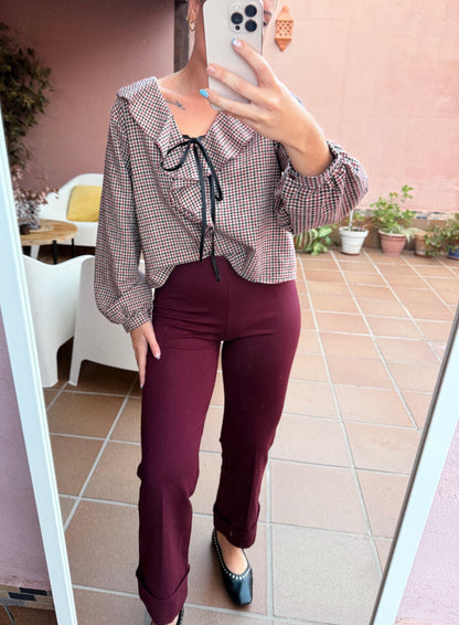 LEGGINS BURDEOS VUELTA