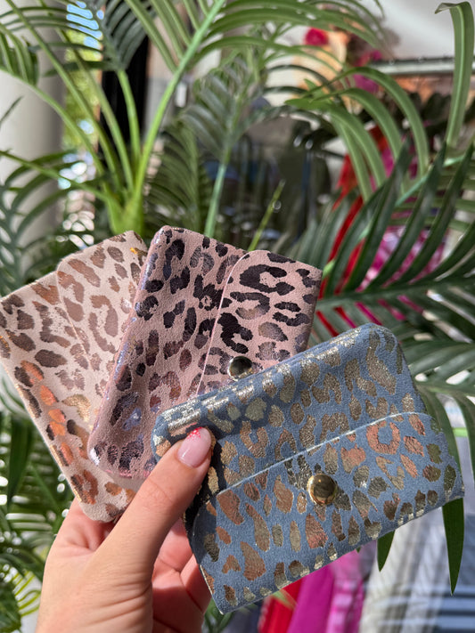 CARTERITAS LEOPARDO PIEL
