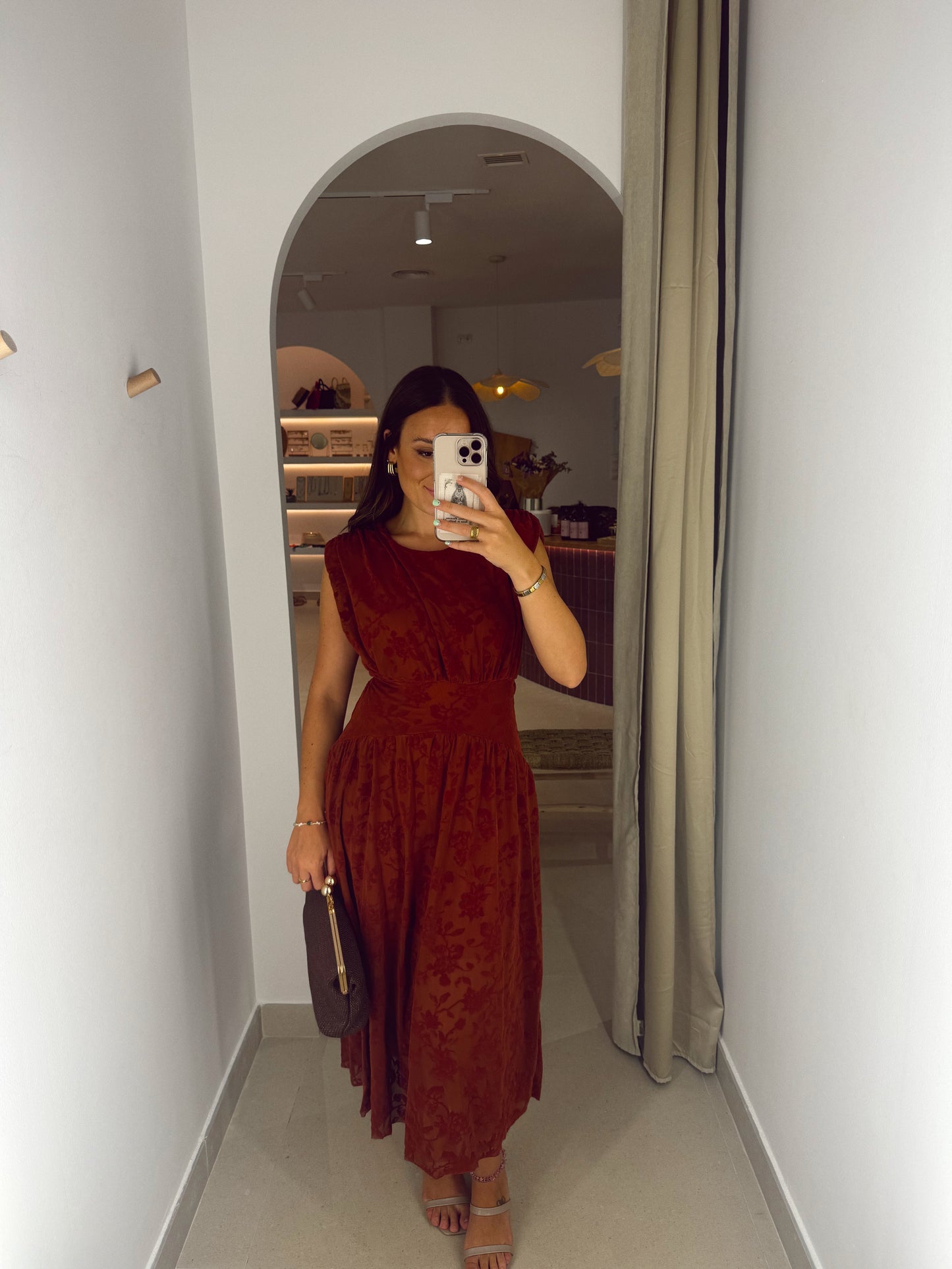 VESTIDO SEVILLA TEJA