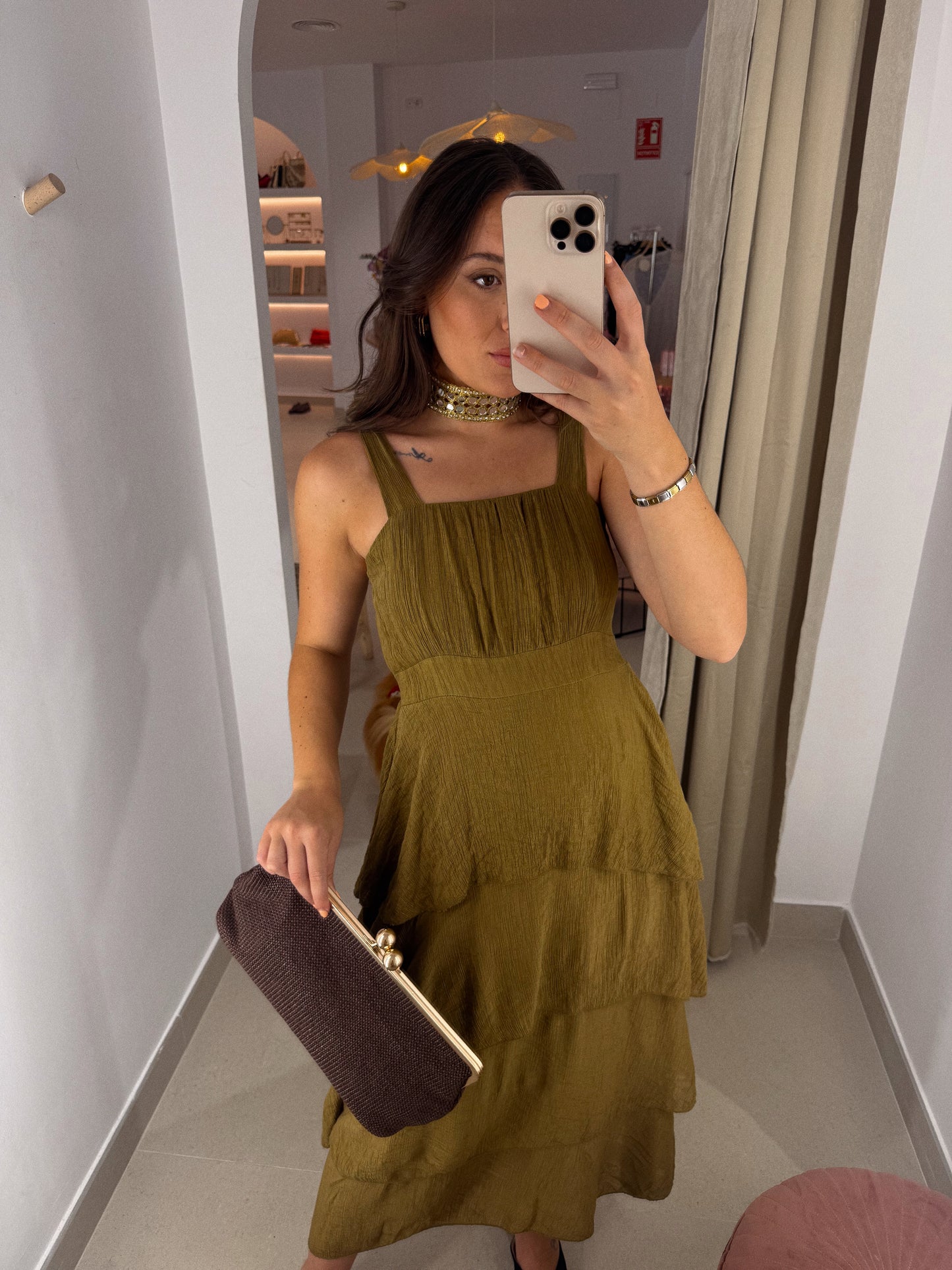VESTIDO SAONA VERDE OLIVA