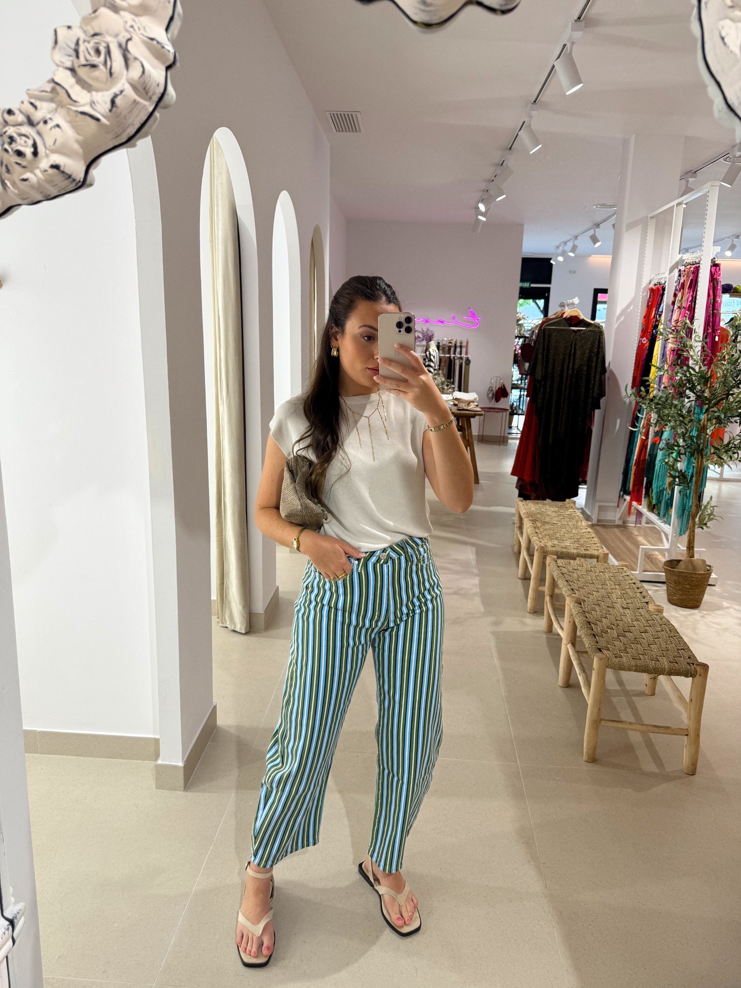 JEANS BALLOON RAYAS